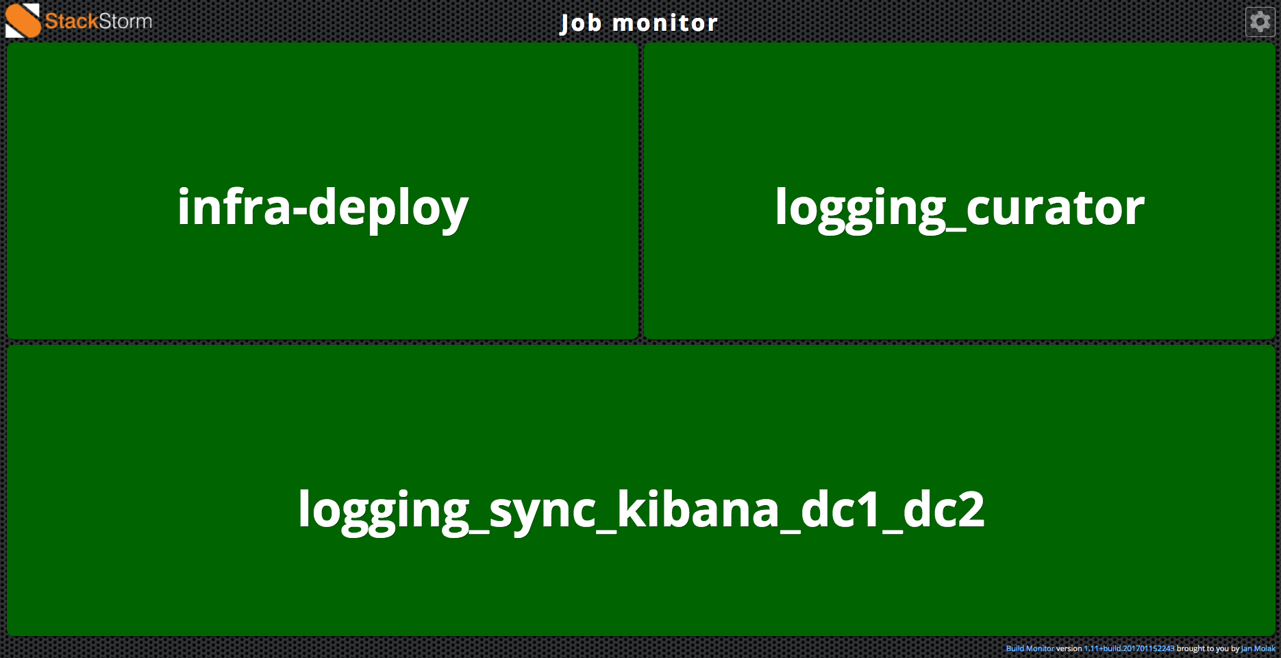 StackStorm job monitor